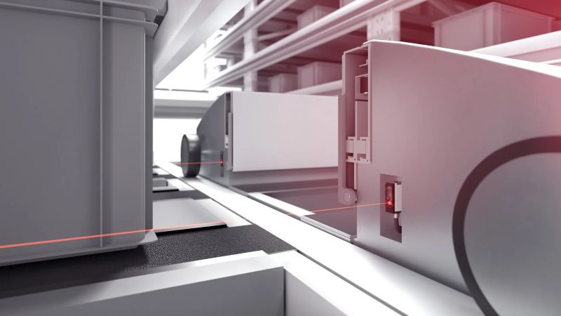 SensoPart’s FT 25-RLAP TOF sensors can be used to detect and position objects moving on a track