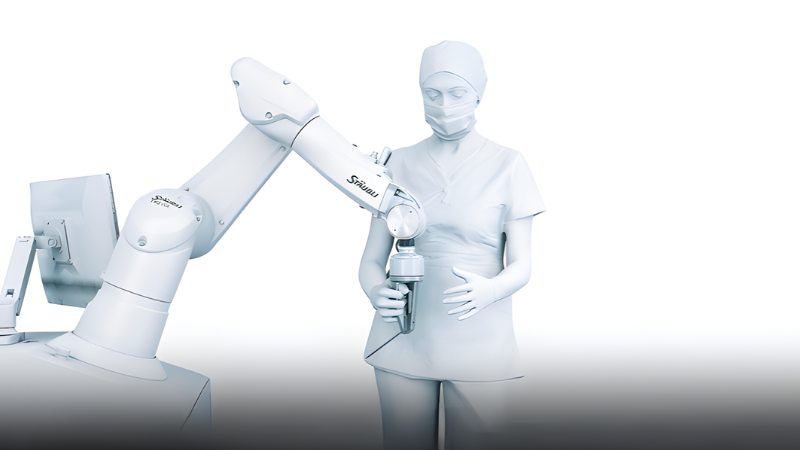 With Staubli’s MedXguiding system, medical professionals can manually teach the TX-2-60L
