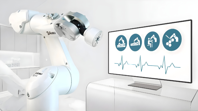 The TX2-60L MedX Ready robot is built for use in a wide range of
medical applications, including surgery, imaging, and rehabilitation