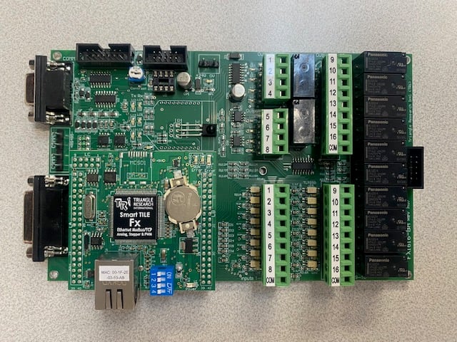 TRi PLC’s FX1616-BA PLC comes in an open-board design