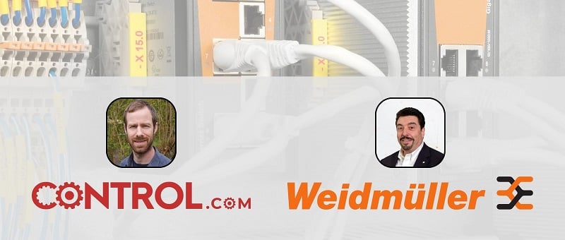  Figure 1. Control.com’s Director of Engineering Content and Pete Tecos, Director of Data Centers and Energy at Weidmuller.