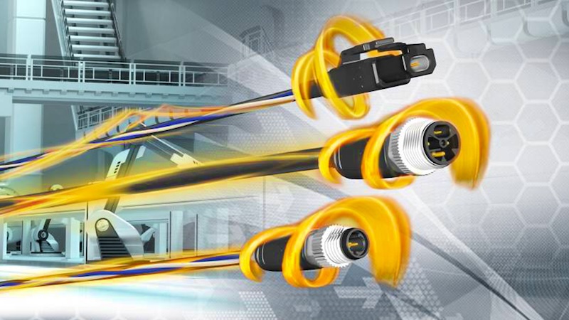 Figure 1. SPE cables and connectors are available in multiple form
factors to meet unique application requirements.