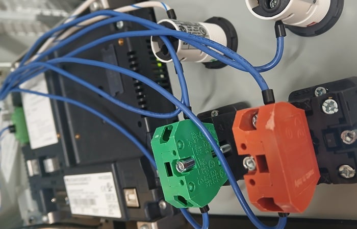 Figure 8. Ferrules attached to the ends of these panel I/O devices.