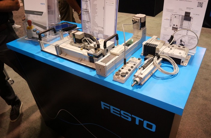 New products, including the VTUX valve terminal by Festo.