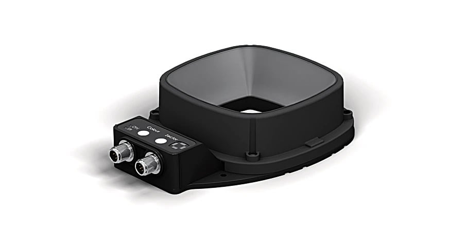 The dark field attachment enables visual inspection of hard-to-see surfaces, such as those that are glossy or dark